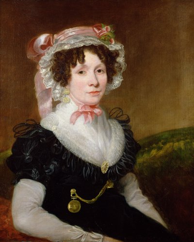 ジョージビーズネル夫人の肖像、1830年〜35年 作： Henry William Pickersgill